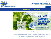 Tablet Screenshot of h2osplashwaterfilters.com